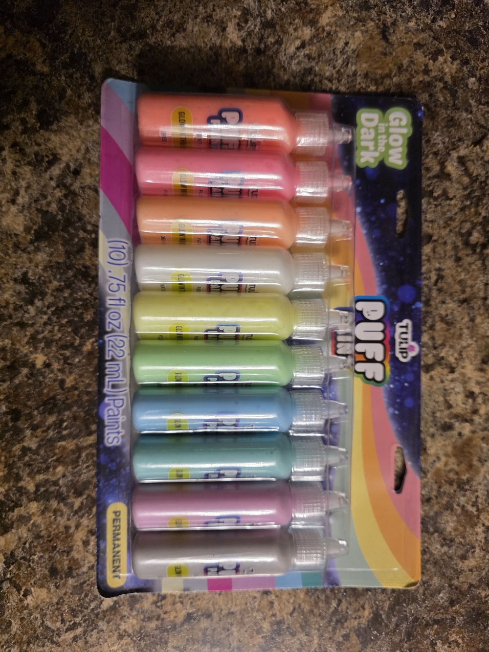 Tulip Glow in the Dark Puff Paint Set - Multicolor